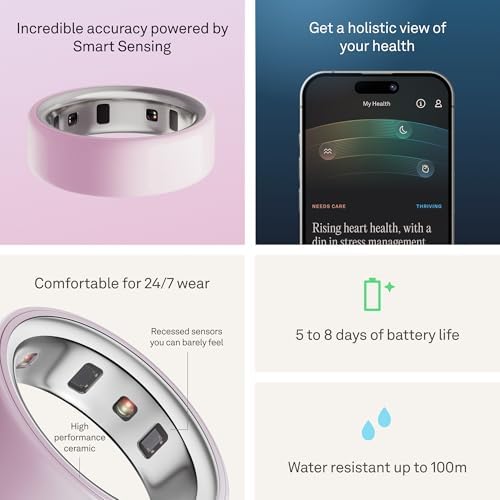 Oura Ring 4 Ceramic - Petal - Size 8 - Size Before You Buy