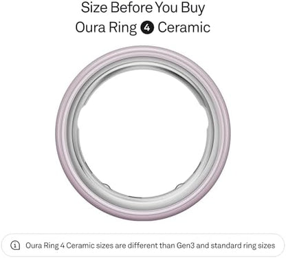 Oura Ring 4 Ceramic - Petal - Size 8 - Size Before You Buy