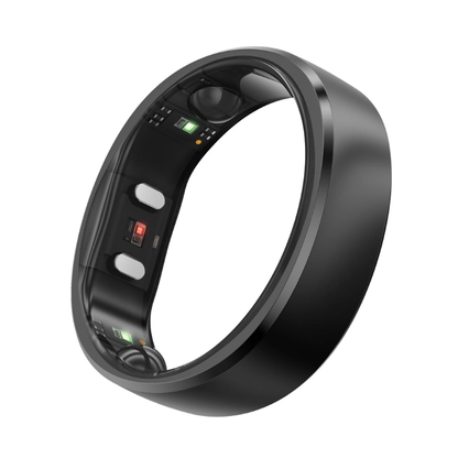 RingConn Gen 2, World’s First Smart Ring with Sleep Apnea Monitoring, No APP Subscription, 12-Day Battery Life, Stress/Heart Rate/Women's Health Tracker, Android & iOS Compatible (Black, Size 10)