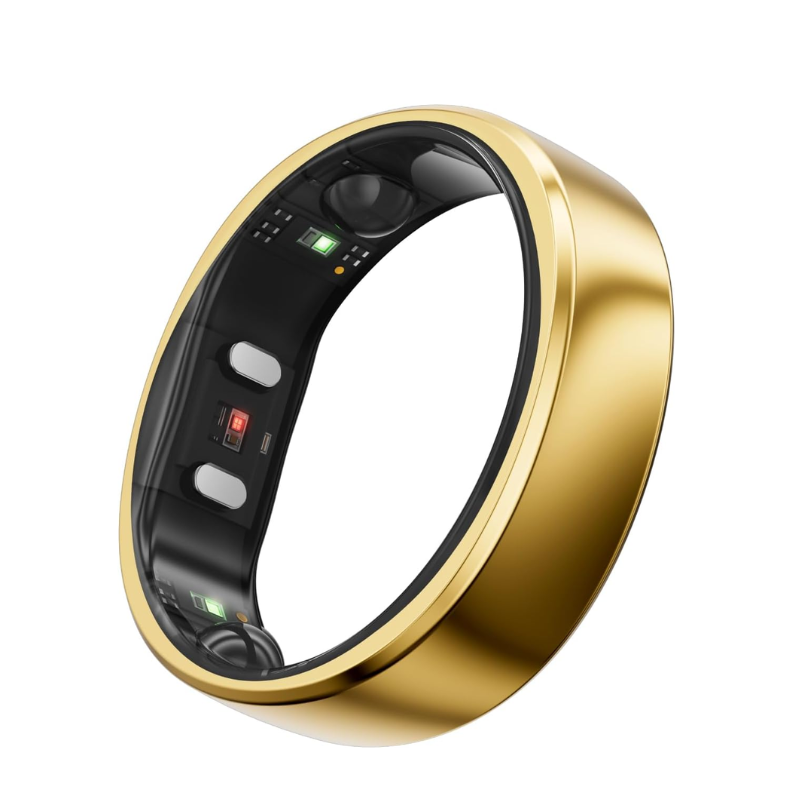 RingConn Gen 2, World’s First Smart Ring with Sleep Apnea Monitoring, No APP Subscription, 12-Day Battery Life, Stress/Heart Rate/Women's Health Tracker, Android & iOS Compatible (Black, Size 10)